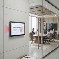 Panel de Montaje en Pared PoE Antirrobo para Tablet LED en Sala de Reuniones, Tablet Android Integrada en Pared con Pantalla Completa sin Marco, Panel de Asistencia NFC, SDK