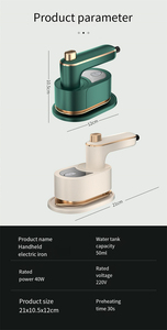 Meilleure Vente : Défroisseur Vapeur Électrique Portable 40W, Mini Fer à Vapeur Léger et Compact pour Vêtements à Domicile - Product Image 4