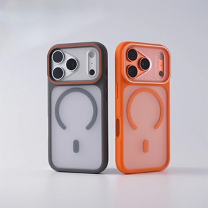 Coque de téléphone portable mate givrée pour <span class=keywords><strong>iPhone</strong></span> 18 Pro 17 16 15 14 13 Pro Max, coque transparente magnétique en TPU PC pour l'arrière du téléphone - Product Image 5