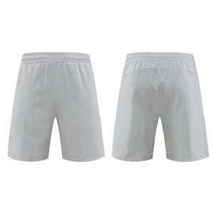 Pantalones cortos perforados con láser de verano para hombre, de secado rápido, transpirables, con cierre de cintura elástica, informales, sólidos, para baloncesto, correr, Fitness - Product Image 6