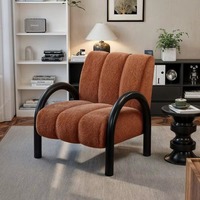 Nouveau fauteuil moderne, canapé individuel pour salon, avec revêtement en tissu écologique et dossier pour les espaces de vie à domicile, chambre à coucher