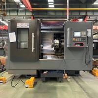 Centre de tournage CNC avancé TCK50A, broche A2-8, tour CNC incliné de précision taïwanaise avec tourelle à 12 postes