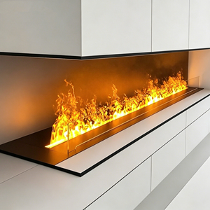 Chimeneas de Vapor de Agua de Lujo, Estilo Empotrado, Instalación Discreta, Llama de Vapor Vívida para Diseño de Hogar Personalizado - Product Image 4