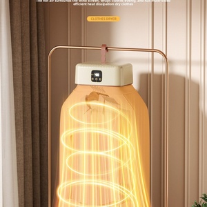 เครื่องอบผ้าแบบพับได้ ดีไซน์สวย ปี 2025 กำลังไฟ 600 วัตต์ พร้อมฝาครอบอบผ้า ประหยัดพลังงาน เงียบสงบ ใช้ในครัวเรือน ตั้งเวลาได้ 4 ชั่วโมง - Product Image 4