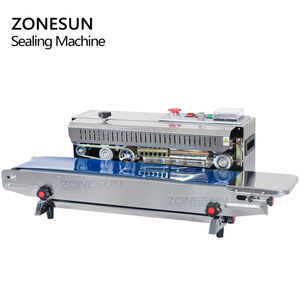 ZONESUN FR-900 sacchetto di plastica Soild inchiostro a nastro continuo sigillante macchina espansa cibo fascia sigillante sigillante - Product Image 6