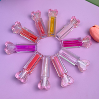 Gloss à lèvres liquide hydratant végétalien effet scintillant, maquillage personnalisé en gros, gloss à lèvres longue tenue changeant de couleur, étiquette privée