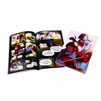 Usine de vente en gros personnalisé de haute qualité livre de poche couverture souple impression de bandes dessinées
