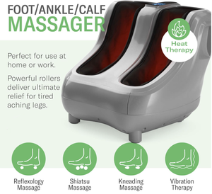 Elektrische Körper massage Entlasten Sie schmerzende Füße Tief kneten Vibration Rollt herapie Shiatsu beheiztes Bein Fuß Waden massage gerät - Product Image 6