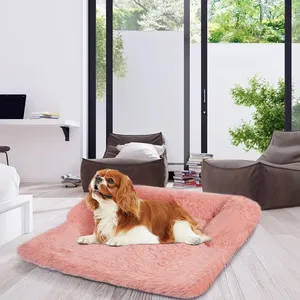 Factory Outlet Custom Logo Pink Fluffy Warming Dog Mat X-large Wash Dog Car Seat Bed for Animals