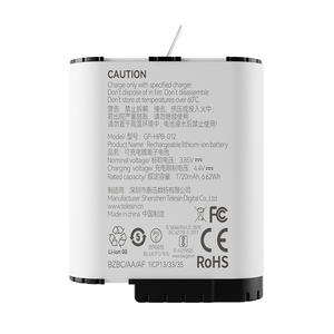 <span class=keywords><strong>Telesin</strong></span> pour batterie Go Pro batterie d'endurance haute Performance pour appareil photo 12/11/10/9 - Product Image 2