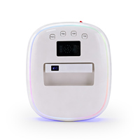 Lampe LED UV 2-en-1 grande capacité pour ongles et pieds, 128W, 5200mAh, sans fil, rechargeable, pour salon, séchage rapide du gel