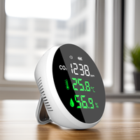 Détecteur de CO2 NDIR rechargeable 3 en 1, moniteur de qualité de l'air, testeur de dioxyde de carbone, de température et d'humidité pour chambre à coucher et salle de classe