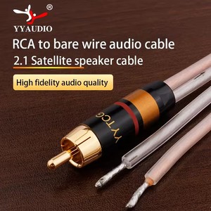 Yytcg G2-JY200 Hi-Fi RCA để Trần Dây loa Cáp 15awg OFC + Đóng hộp OFC âm thanh cáp loa cáp trong tường 2 lõi - Product Image 3