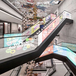 Vente directe usine – Écran LED flexible à <span class=keywords><strong>film</strong></span> transparent avec <span class=keywords><strong>animation</strong></span> SDK pour aéroports, centres commerciaux et salles d'exposition – Média vidéo - Product Image 2