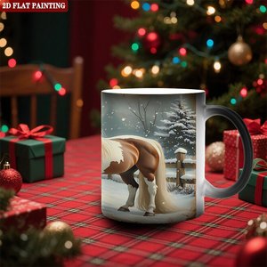 Heat Activated Color Changing <b>Ceramic</b> <b>Mug</b> 11oz Frosted Black Sublimation DIY Blank Cup - Product Image 2