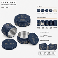 Boîte en aluminium format voyage pour baume à lèvres, crème et parfum solide