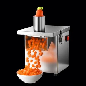 Multifunctional Commercial <b>Vegetable</b> <b>Cutter</b> Electric Motor Stainless Steel 250W Dicing Slicer Canteen Cutting Machine - Product Image 4