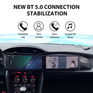 ZWNAV Pantalla Dual de 10.25 Pulgadas con Aspecto de Fibra de Carbono, Android 14, DSP, Navegación GPS, CarPlay, <span class=keywords><strong>Multimedia</strong></span> para Toyota GT86 BRZ 2012-2019, WIFI - Product Image 4