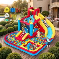 Parc aquatique gonflable FBSPORT, toboggan aquatique, château gonflable, équipement de jeux aquatiques, parcours d'obstacles pour enfants