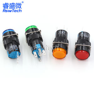 गोल पुश बटन स्विच 16 मिमी रॉकर इलेक्ट्रॉनिक उत्पाद घटक डिजिटल दबाव 16 मिमी स्विच बटन बंद करें - Product Image 4
