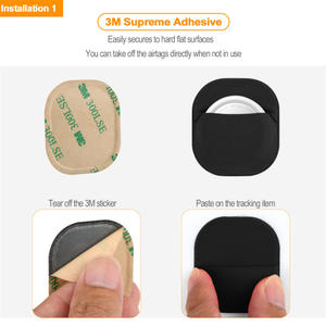 Nouveau Design 2024 support en tissu étui de protection pour <span class=keywords><strong>Airtag</strong></span> manchon adhésif pour <span class=keywords><strong>TV</strong></span> télécommande bagages vélo voiture ordinateur portable - Product Image 5