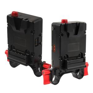 Système d'alimentation multifonctionnel avec pince pour tube de 15 mm et support de batterie V-mount, compatible avec <span class=keywords><strong>Sony</strong></span> PXW-FS5/<span class=keywords><strong>FS7</strong></span> - Product Image 1