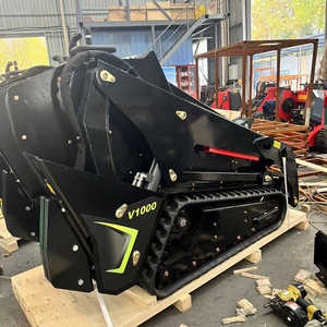 Derette v1000 מיני staller staller 25hp דיזל מצולע שלט רחוק חזית קצה מעמיס קומפקטי - Product Image 3