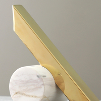 Accessoires de salle d'étude, motif marbre et acier, collection 2020, articles de décoration pour la maison