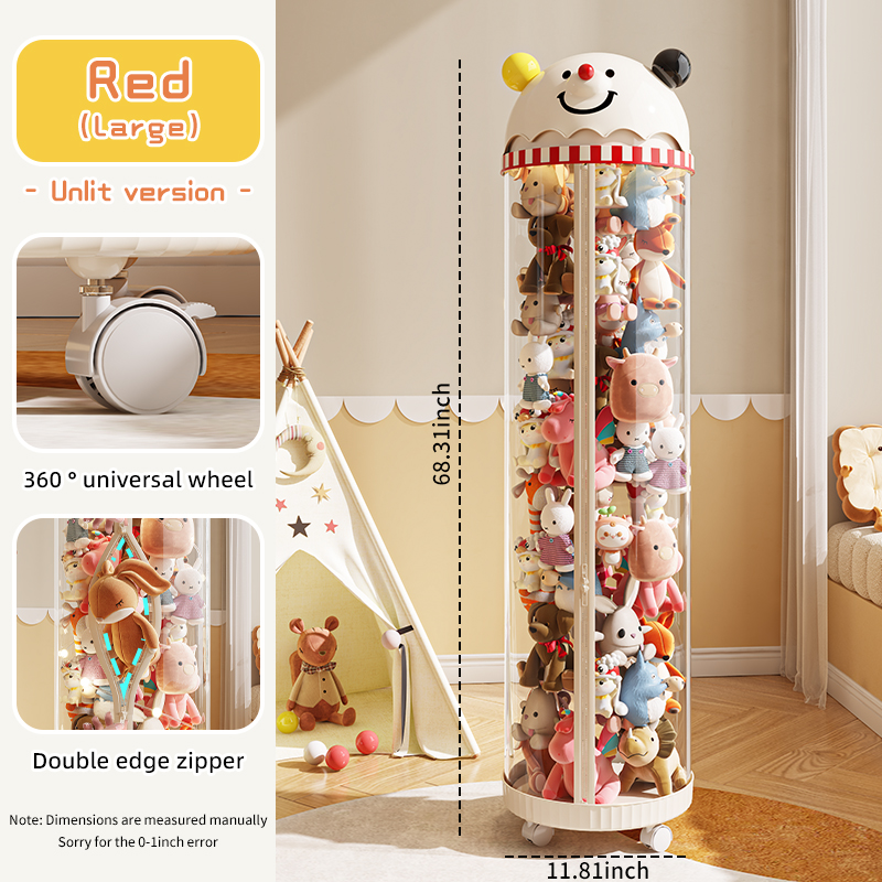 Rosso-può contenere 85 bambole