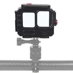 Boîtier de plongée sous-marine en aluminium pour <span class=keywords><strong>GoPro</strong></span> Hero 9 10 11 12 13 Black, étanche jusqu'à 80 m, cage de protection, vente en gros - Product Image 5