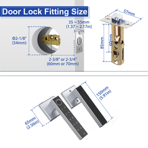 Camakt 2025 tốt nhất khóa kỹ thuật số mã vân tay mã điện tử khóa cửa Wifi ttlock khóa thông minh - Product Image 5