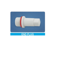 Bouchon d'extrémité sans plomb en UPVC, haute pression, résistant à la corrosion, longue durée de vie, fileté ASTM D2467 NPT/BSPT, raccord de tuyauterie en plastique