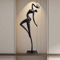Sculpture d'art abstrait 75x31x17 cm, décorations pour la maison, salon, entrée, hall d'entrée, meubles souples sur pied