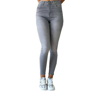 Jean en denim extensible à jambe large pour femme mélangeant l'ambiance rétro avec la couture contemporaine parfaite pour la superposition - Product Image 2