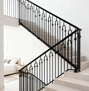 Rampes de qualité supérieure pour balcon balcon Banister Panneaux de clôture en fer Balustrade Balustre de sécurité pour l'escalier de la villa - Product Image 5