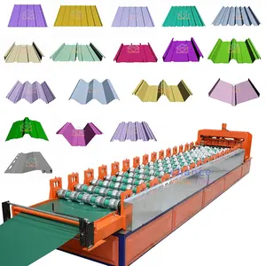 Liming Full Automatic Glazed Profile Steel Roofing Sheet Roll Forming Machine Roof Tile Making Machine