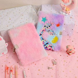 Carnet Secret Moelleux pour Écrire et Dessiner, Journal Doux Sirène pour Filles avec Serrure et Clés - Product Image 5