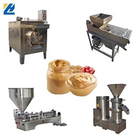 Ligne de production professionnelle de beurre d'arachide noix amande rectifieuse de tahini machine à pâte de cacao