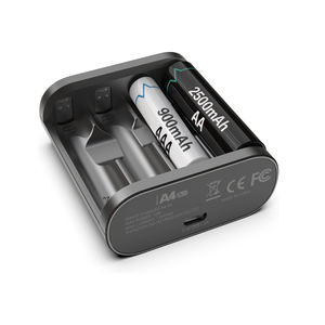 Cargador de Baterías Inteligente A4 Air de 4 Compartimentos para Baterías AAA y AA, Entrada USB de 18W, Funcionamiento Inalámbrico Doméstico, Recargable 10500 - Product Image 1