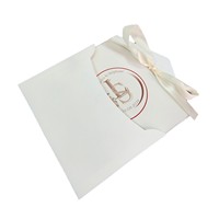 Invitations de mariage personnalisables en velours blanc avec estampage à chaud, cartes de vœux en carton de style européen haut de gamme pour cadeaux d'affaires