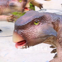 Modèle animatronique de Psittacosaurus bébé grandeur nature personnalisable pour l'aéroport, la maternelle et la garderie - Utilisation intérieure et extérieure