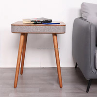 HANYEE Offre Spéciale meuble professionnel sans fil, Table d'appoint intelligente, Simple, en bois massif, haut-parleur à dents bleues, Table basse