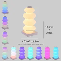 Lampe de chevet LED tactile best-seller transfrontalière, lampe de table décorative créative pour chambre à coucher, décoration d'intérieur, ambiance colorée