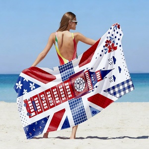 Serviette de plage Big Ben britannique, <span class=keywords><strong>Londres</strong></span>, Royaume-Uni, personnalisée, séchage rapide, en microfibre, pour salle de bain, accessoires de bain, salle de sport, hôtel, serviettes de douche - Product Image 4