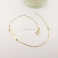 1000S nouveauté 14K or véritable personnalisé nom Bracelet bijoux à breloques pour femmes fille cadeau bijoux fins