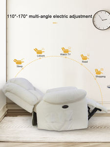 Nouvel arrivage <span class=keywords><strong>Promotion</strong></span> Tissu Matériau Réglable Loisirs Alimentation unique <span class=keywords><strong>Fauteuil</strong></span> de relaxation électrique <span class=keywords><strong>Fauteuil</strong></span> de canapé inclinable pour commerce - Product Image 4