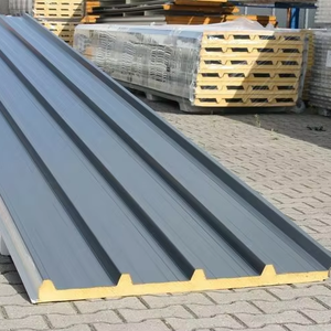 Paneles de Techo Térmicos de Aluminio con Aislamiento de Gran Pared Exterior Moderna, Tablero de Poliuretano Ignífugo, Ecológico, Tipo Sándwich Metálico - Product Image 1