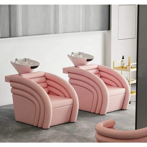 Venta Directa de Fábrica: Sillón de Lavacabezas de Lujo Ligero Especial para Salones de Belleza con Lavabo de Cerámica y Silla Reclinable - Product Image 2