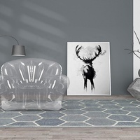 Canapé-lit gonflable en PVC, taille simple, portable, pliable, design contemporain, meubles de chambre à coucher