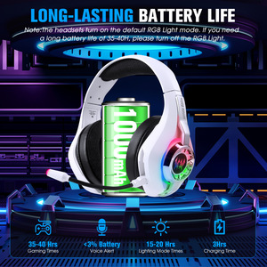 Casque de Jeu GS400 Ultra 3 Modes Sans Fil avec Son Surround 7.1 et Lumière RGB pour PS5 <span class=keywords><strong>PS4</strong></span> Switch PC - Product Image 4